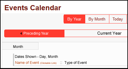 Basic Main Calendar Image